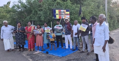 திஸ்ஸ விகாரைக்கு எதிராக தொடரும் போராட்டம்