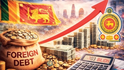 இலங்கையின் கடன் சுமை அதிகரிப்பு